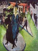 Ernst Ludwig Kirchner Potsdamer Platz oil painting